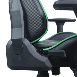 Кресло Brabix GT Carbon GM-120 (две подушки, экокожа, черное/зеленое) в Элисте - предосмотр 11