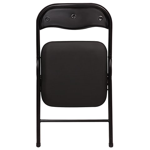 Офисный стул складной Brabix Golf CF-007 (черный каркас, кожзам черный) в Элисте - изображение 3
