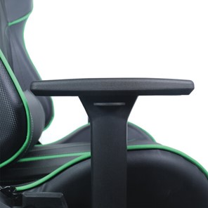 Кресло Brabix GT Carbon GM-120 (две подушки, экокожа, черное/зеленое) в Элисте - предосмотр 10