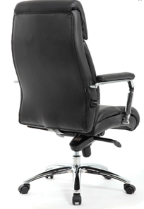 Компьютерное кресло Brabix Premium Phaeton EX-502 (натуральная кожа, хром, черное) в Элисте - предосмотр 2