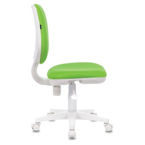 Офисное кресло Brabix Fancy MG-201W (без подлокотников, пластик белый, салатовое) в Элисте - предосмотр 2