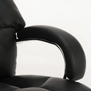 Кресло Brabix Premium Bomer HD-007 (рециклированная кожа, хром, черное) 531939 в Элисте - предосмотр 4