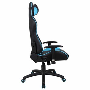 Компьютерное кресло Brabix GT Master GM-110 (две подушки, экокожа, черное/голубое) в Элисте - предосмотр 1