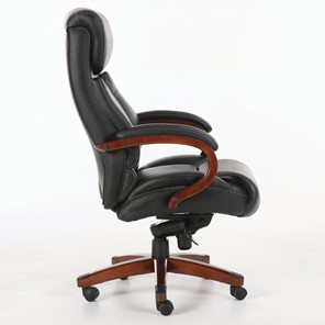 Кресло компьютерное Brabix Premium Infinity EX-707 (дерево, натуральная кожа, черное) в Элисте - предосмотр 1