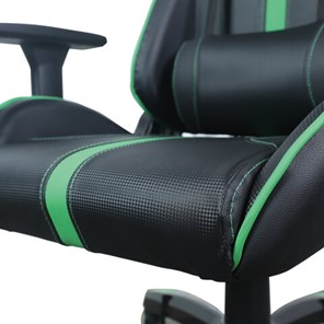 Кресло Brabix GT Carbon GM-120 (две подушки, экокожа, черное/зеленое) в Элисте - предосмотр 8