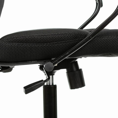 Офисное кресло Brabix Premium Stalker EX-608 PL (ткань-сетка/кожзам, черное) в Элисте - изображение 4