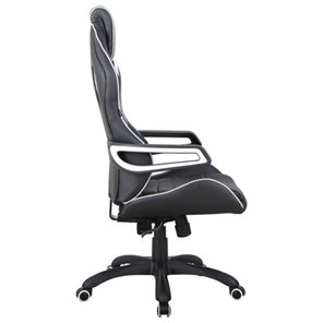 Кресло компьютерное Brabix Techno Pro GM-003 (экокожа, черное/серое, вставки серые) в Элисте - предосмотр 2