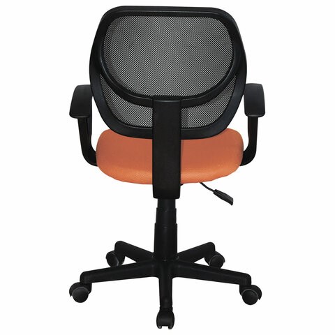 Кресло компьютерное Brabix Flip MG-305 (ткань TW, оранжевое/черное) в Элисте - изображение 3