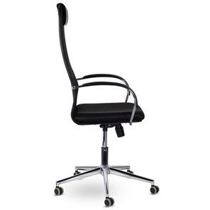 Кресло Brabix Premium Pilot EX-610 CH (хром, ткань-сетка, черное) в Элисте - предосмотр 1