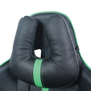 Кресло Brabix GT Carbon GM-120 (две подушки, экокожа, черное/зеленое) в Элисте - предосмотр 5