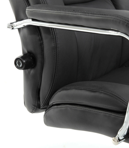 Компьютерное кресло Brabix Premium Phaeton EX-502 (натуральная кожа, хром, черное) в Элисте - предосмотр 9