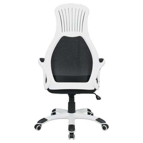 Компьютерное кресло Brabix Premium Genesis EX-517 (пластик белый, ткань/экокожа/сетка черная) в Элисте - изображение 3
