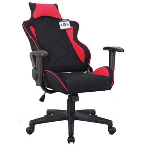Компьютерное кресло Brabix GT Racer GM-100 (подушка, ткань, черное/красное) в Элисте - предосмотр 1