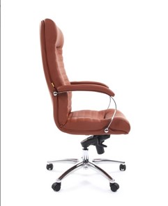 Офисное кресло CHAIRMAN 480 Экокожа Terra 111 (коричневая) в Элисте - предосмотр 2