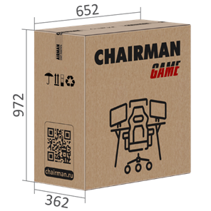 Кресло игровое CHAIRMAN GAME 35 с выдвижной подставкой для ног Ткань черная / Ткань оранжевая в Элисте - предосмотр 7
