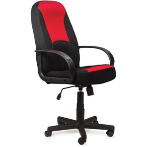 Кресло компьютерное BRABIX "City EX-512", ткань черная/красная, TW, 531408 в Элисте