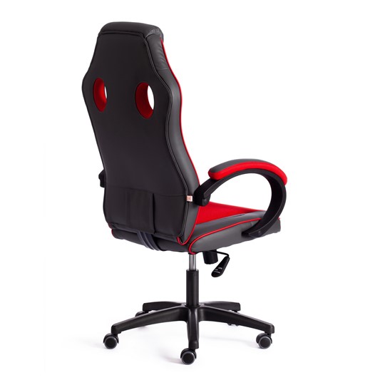 Компьютерное кресло RACER GT new кож/зам/ткань, металлик/красный, арт.13249 в Элисте - изображение 2