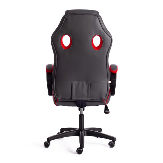 Компьютерное кресло RACER GT new кож/зам/ткань, металлик/красный, арт.13249 в Элисте - изображение 4
