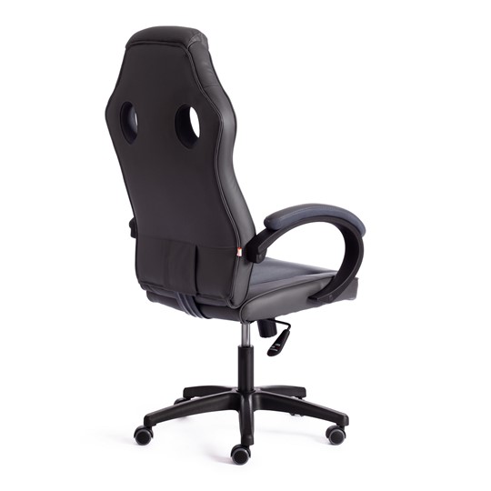 Компьютерное кресло RACER GT new кож/зам/ткань, металлик/серый, арт.13251 в Элисте - изображение 2