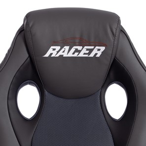 Компьютерное кресло RACER GT new кож/зам/ткань, металлик/серый, арт.13251 в Элисте - предосмотр 7