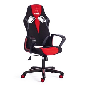 Кресло компьютерное RUNNER ткань, черный/красный, арт.12874 в Элисте