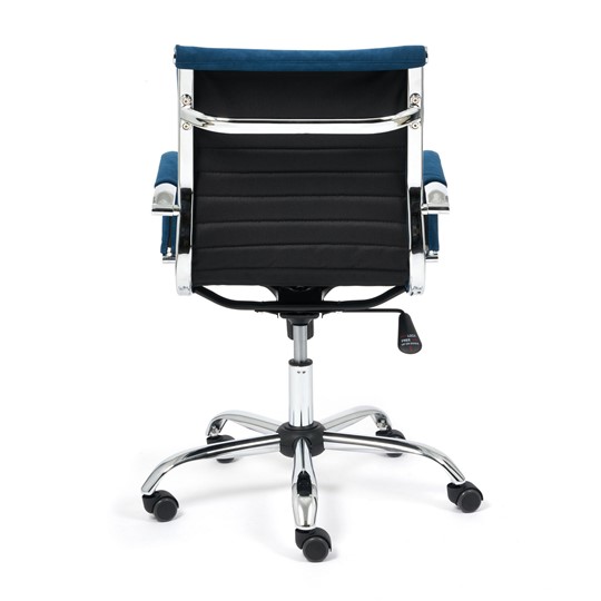 Кресло компьютерное URBAN-LOW флок, синий, арт.14448 в Элисте - изображение 4