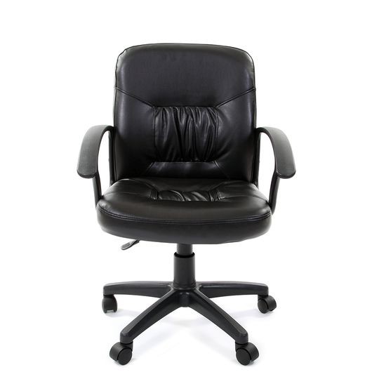 Офисное кресло CHAIRMAN 651 ЭКО черное в Элисте - изображение 1