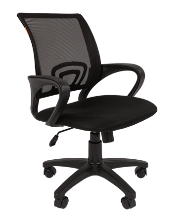 Кресло CHAIRMAN 696 black Сетчатый акрил DW62 черный в Элисте - изображение