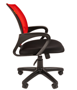 Кресло компьютерное CHAIRMAN 696 black Сетчатый акрил DW69 красный в Элисте - предосмотр 1
