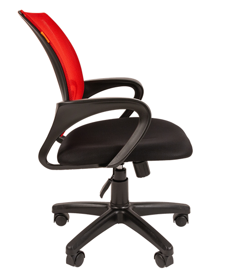 Кресло компьютерное CHAIRMAN 696 black Сетчатый акрил DW69 красный в Элисте - изображение 1