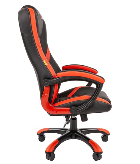 Офисное кресло CHAIRMAN GAME 22 эко кожа, черный/красный в Элисте - изображение 3