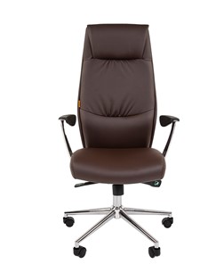 Компьютерное кресло CHAIRMAN Vista Экокожа премиум коричневая (vista) в Элисте - предосмотр 3