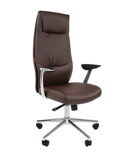 Компьютерное кресло CHAIRMAN Vista Экокожа премиум коричневая (vista) в Элисте - предосмотр 2