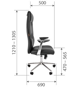 Компьютерное кресло CHAIRMAN Vista Экокожа премиум коричневая (vista) в Элисте - предосмотр 6
