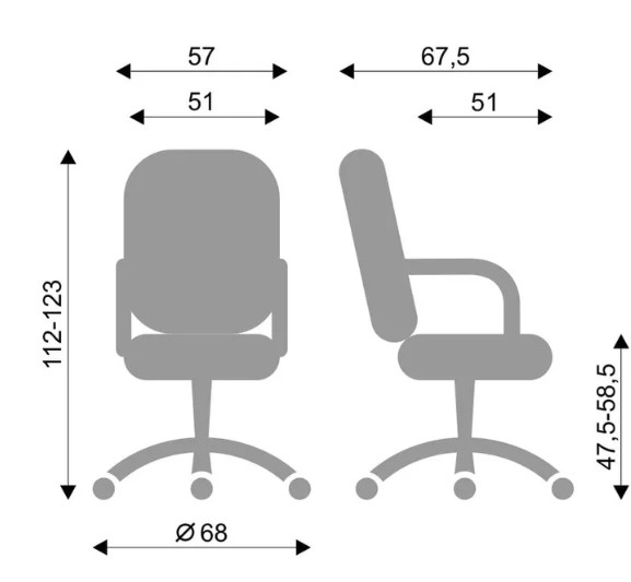 Офисное кресло BOSS (PL64) экокожа ECO в Элисте - изображение 5