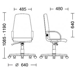 Офисное кресло DIPLOMAT (PL64) ткань ZESTA 24 в Элисте - предосмотр 4