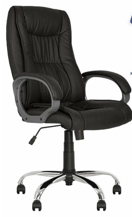 Офисное кресло ELLY (CHR68) экокожа ECO-30, черная в Элисте - изображение