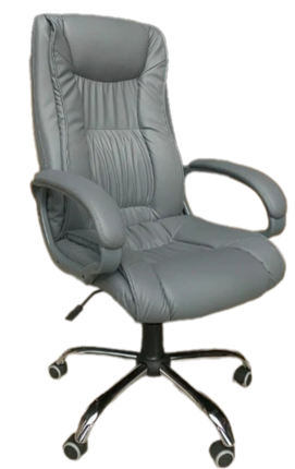 Офисное кресло ELLY (CHR68) экокожа ECO-70, серая в Элисте - изображение