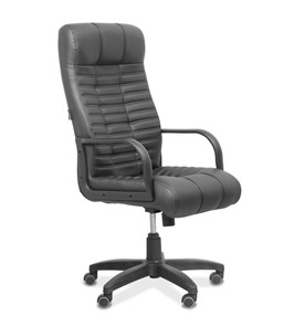 Офисное кресло для руководителя Атлант, экокожа премиум / черная CN1114 в Элисте - предосмотр