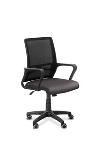 Офисное кресло для сотрудника Акцент, сетка YM/ткань Bahama / черная/серая в Элисте