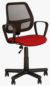 Кресло ALFA GTP (PM60) CAGLIARI черный, красный в Элисте