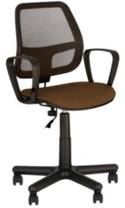 Офисное кресло ALFA GTP (PM60) CAGLIARI черный,коричневый в Элисте