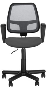 Офисное кресло ALFA GTP (PM60) ткань CAGLIARI /сетка черный в Элисте