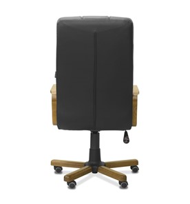 Офисное кресло для руководителя Атлант W, экокожа премиум / черная CN1114/ дерево - орех в Элисте - предосмотр 6