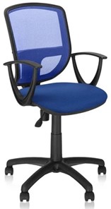 Кресло компьютерное BETTA GTP (PL62) ткань CAGLIARI C-6 /сетка синий в Элисте - предосмотр