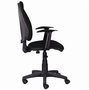Офисное кресло Brabix Comfort MG-321, регулируемая эргономичная спинка, ткань, черное в Элисте - предосмотр 1