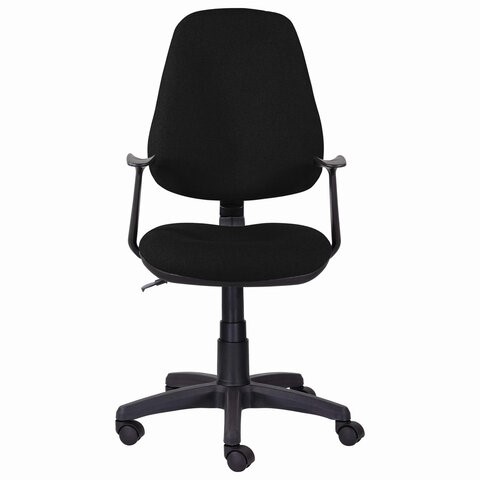 Офисное кресло Brabix Comfort MG-321, регулируемая эргономичная спинка, ткань, черное в Элисте - изображение 4