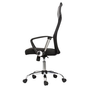 Офисное кресло BRABIX "Flash MG-302", с подлокотниками, хром, черное, 530867 в Элисте - предосмотр 4