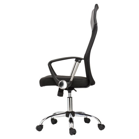 Офисное кресло BRABIX "Flash MG-302", с подлокотниками, хром, черное, 530867 в Элисте - изображение 4