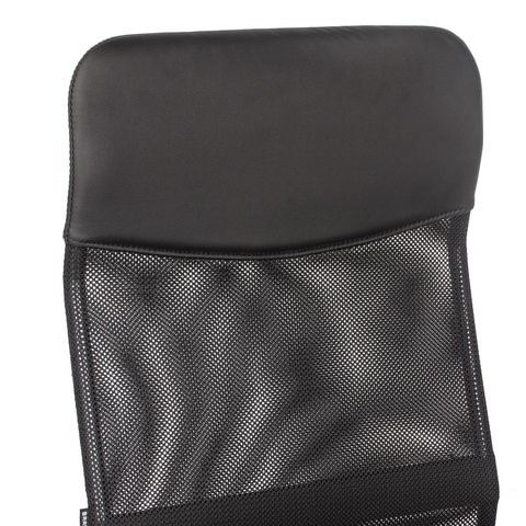 Офисное кресло BRABIX "Flash MG-302", с подлокотниками, хром, черное, 530867 в Элисте - изображение 7